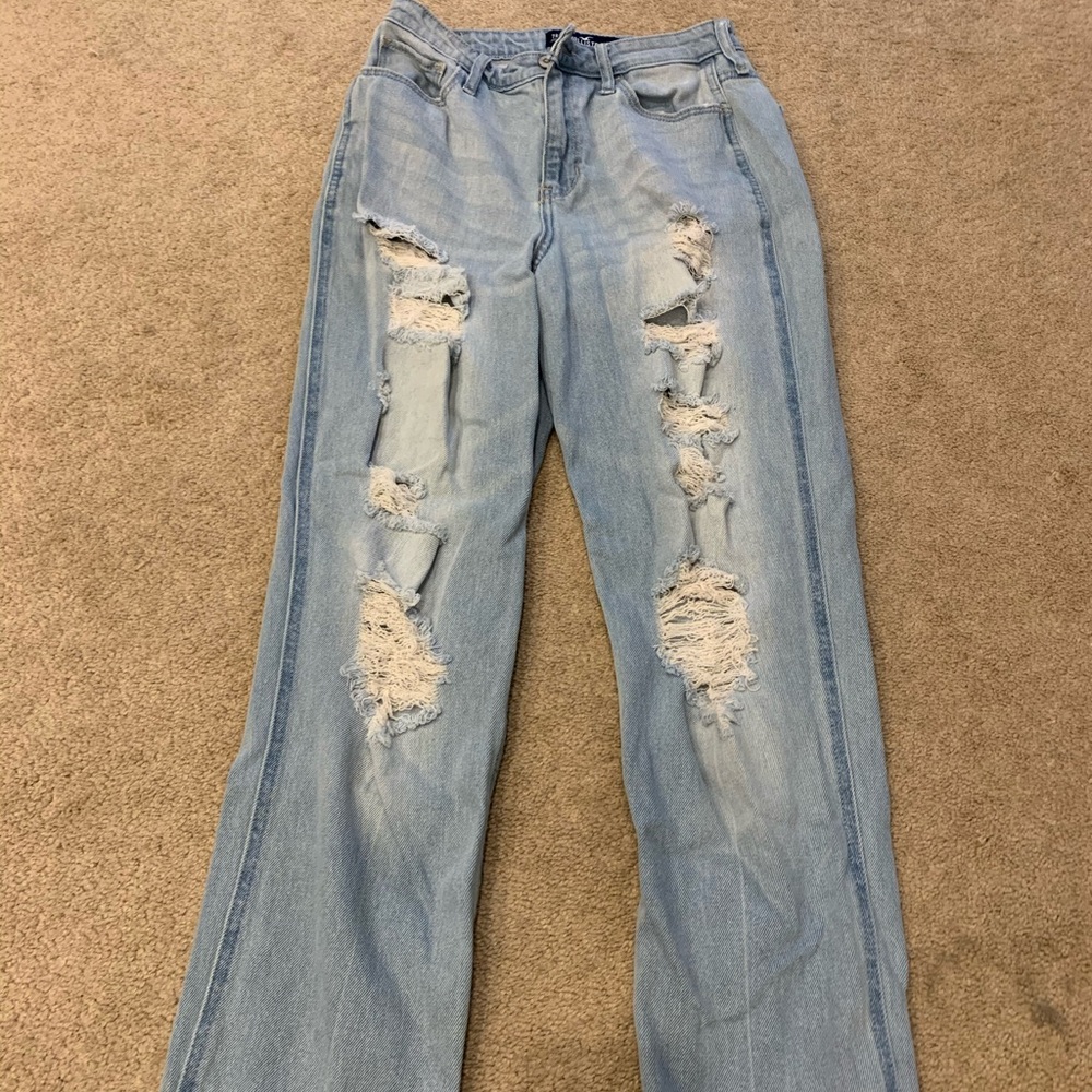 Hollister jeans ultra high rise mom jeans 7